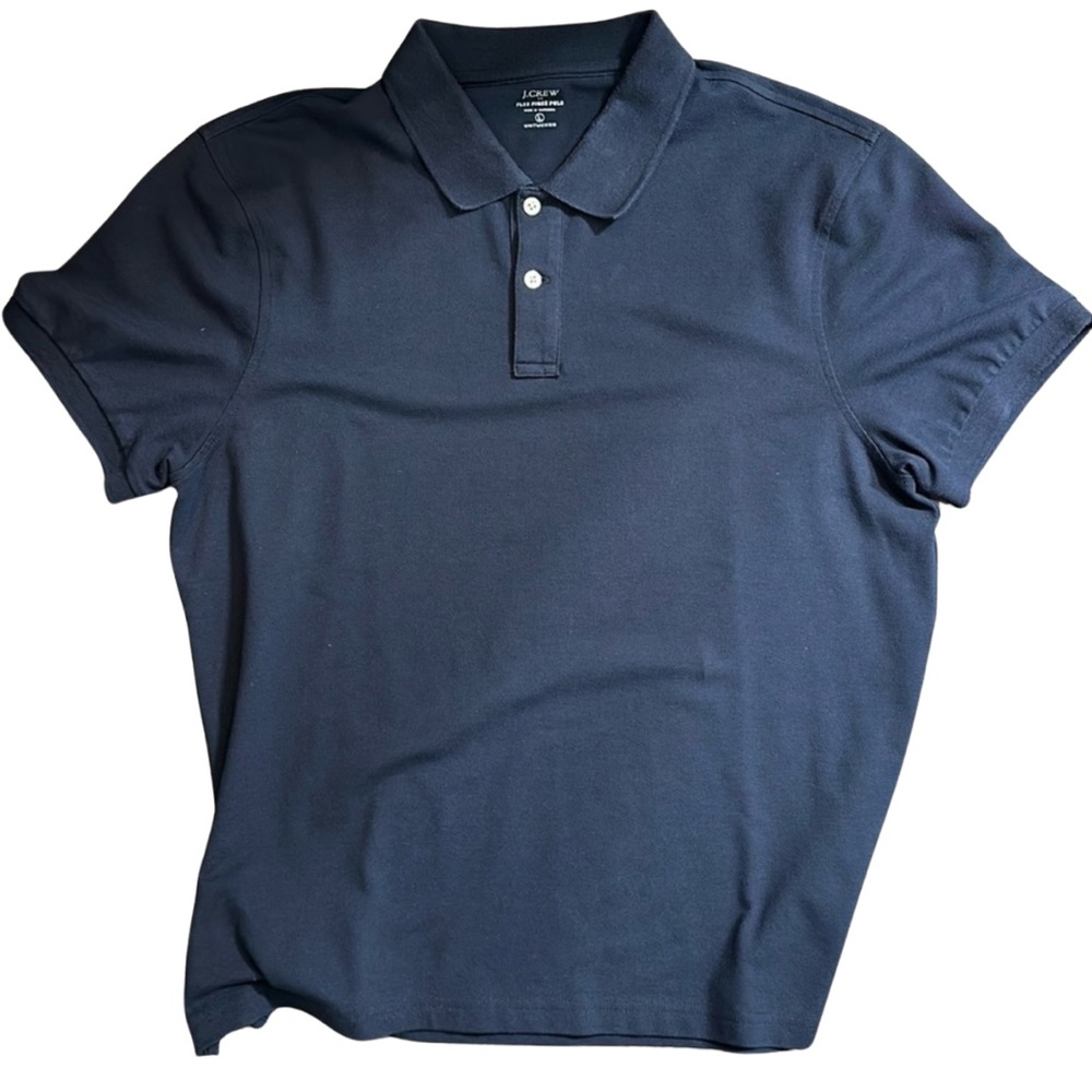 J. CREW | Flex Piqué Polo | Mens | Large | Navy Blue